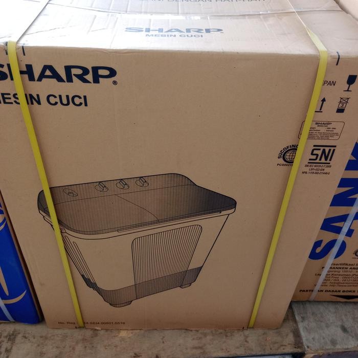 MESIN CUCI SHARP 75NT / MESIN CUCI SHARP 2 TABUNG 7KG