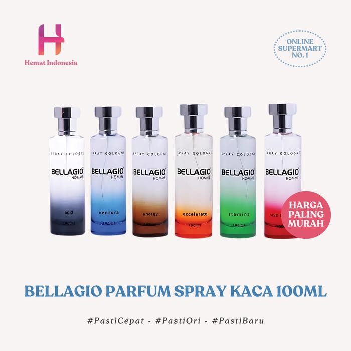 BELLAGIO PARFUM PERFUMED SPRAY KACA 100ML 100 ML BELLAGIO PARFUM PRIA