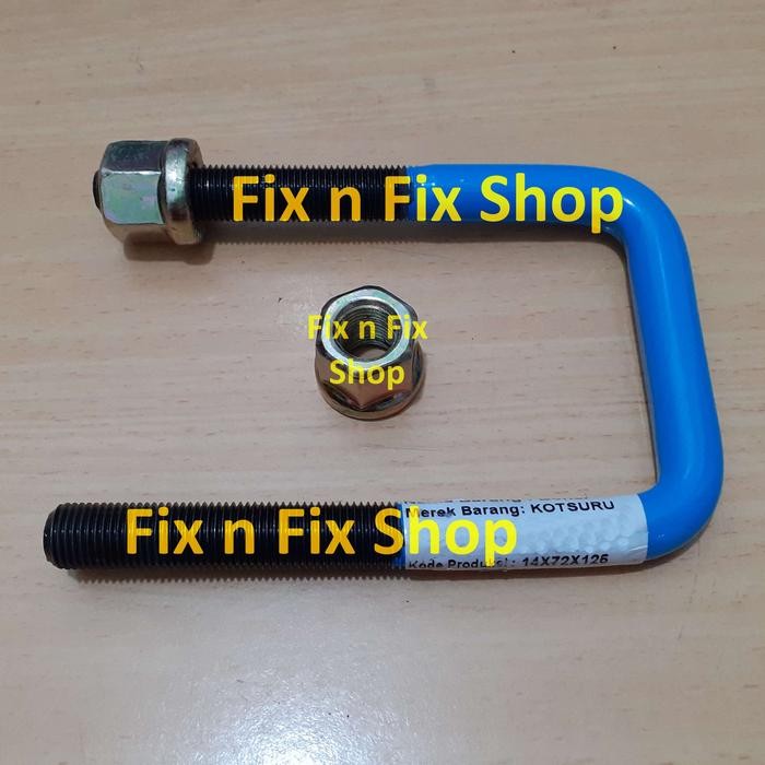 Jual U-Bolt 14X72X125 150 Bohel Begol Kawel Behel Per M14 14 X 72 X 125 5"