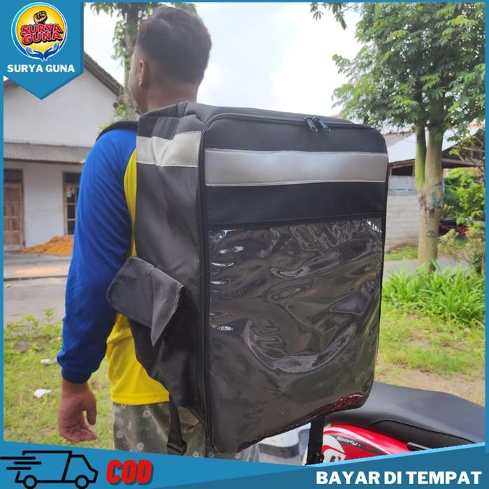Wawar.store Tas kurir motor anti air tas kurir motor model ransel bahan tebal awet