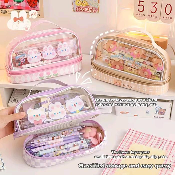 

KOTAK PENSIL LUCU KAWAII RT-143 Tempat Pensil PVC