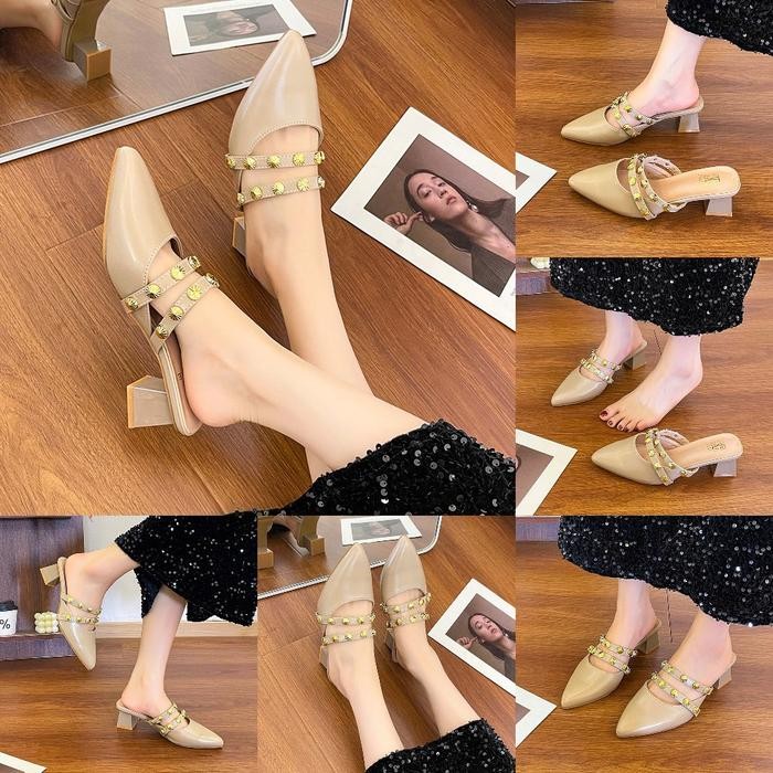 Adorableprojects- Cln-4626 Heels Hak Tahu Wanita / Sandal Hak Tahu Wanita #C1246 Shoes Sendal