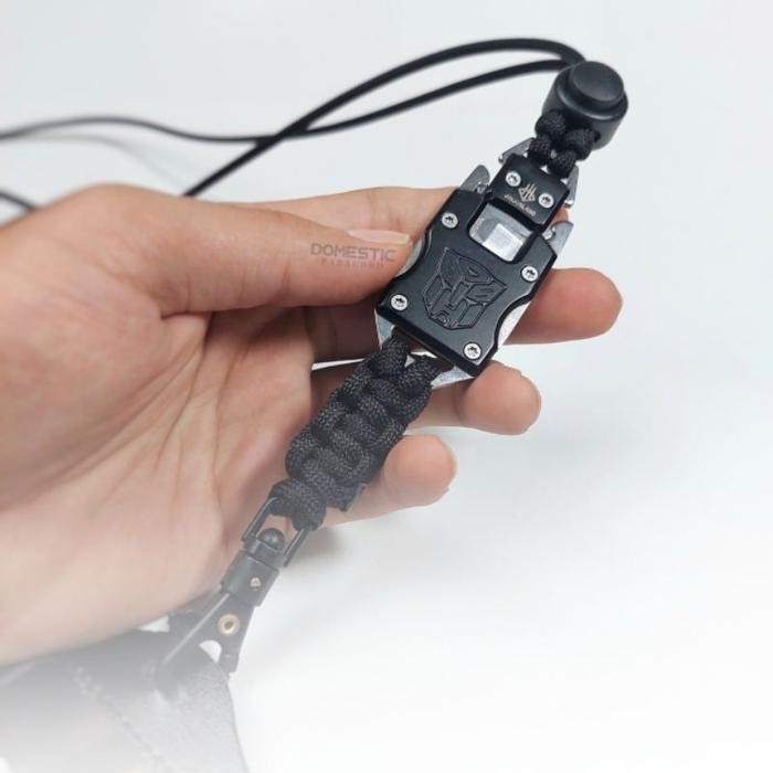 

Lanyard Tactical id card military based paracord lanyard self defence Id Card Holder Name tag KTA