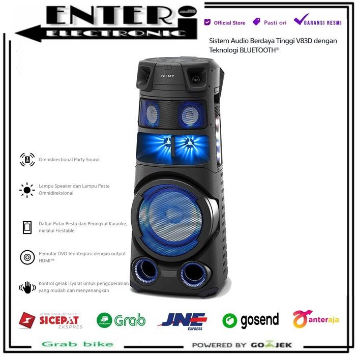 SONY MHC V83D - AUDIO PARTY SPEAKER PORTABLE KARAOKE BLUETOOTH MHC V83
