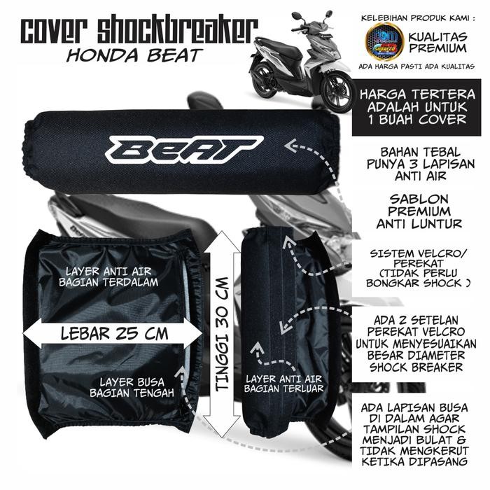 Rds - Sarung Pelindung Cover Sokbreker Shock Breaker Belakang Motor Beat