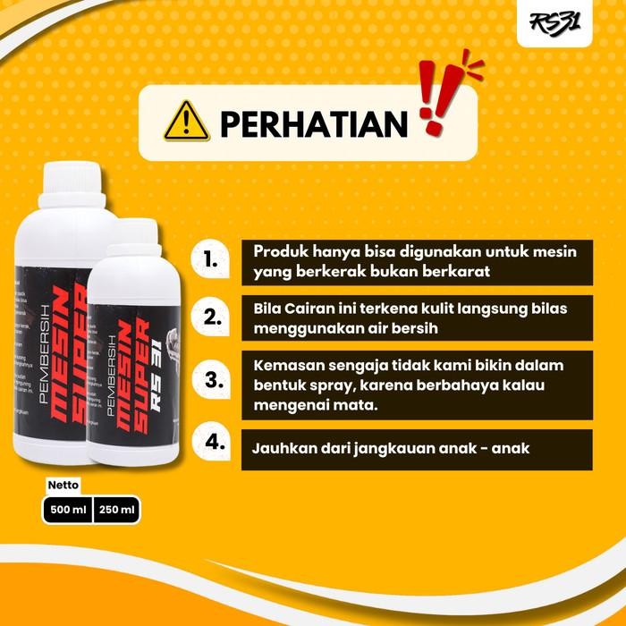 Pembersih Mesin Super RS31 Engine Degrease Motor & Mobil Kotoran