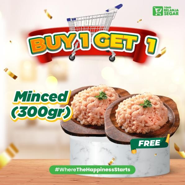

Pilihan- Buy 1 Get 1 Daging Ayam Giling Probiotik 300Gr - Natural Poultry