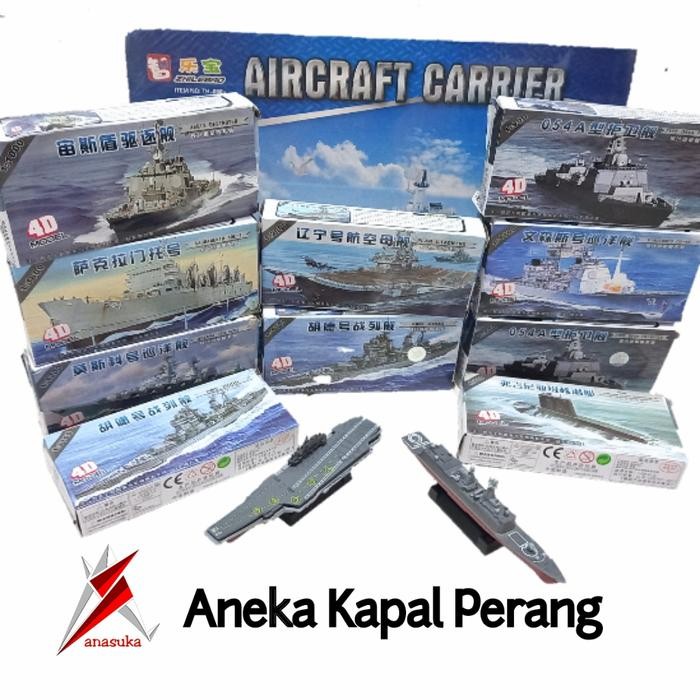 Mainan Kapal Perang Model Rakit Kapal Induk Kapal Selam Penjelajah Terbatas