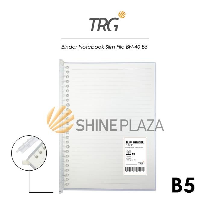 

TRG Slim File Binder Note BN-40-B5 - Buku Tulis Catatan Notebook Transparan TRG