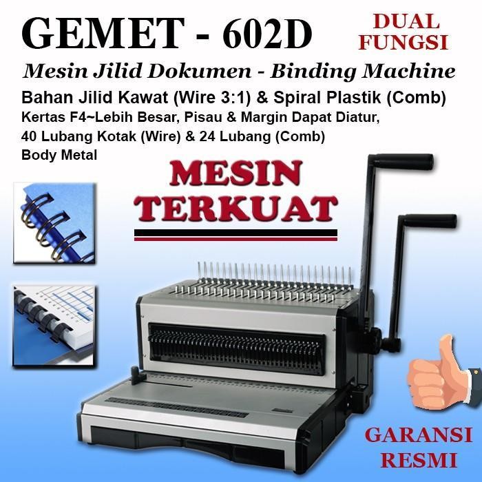 

MESIN JILID / BINDING GEMET, SPIRAL KAWAT DAN PLASTIK (DUA FUNGSI), BERBAGAI PILIHAN LENGKAP, KERTAS