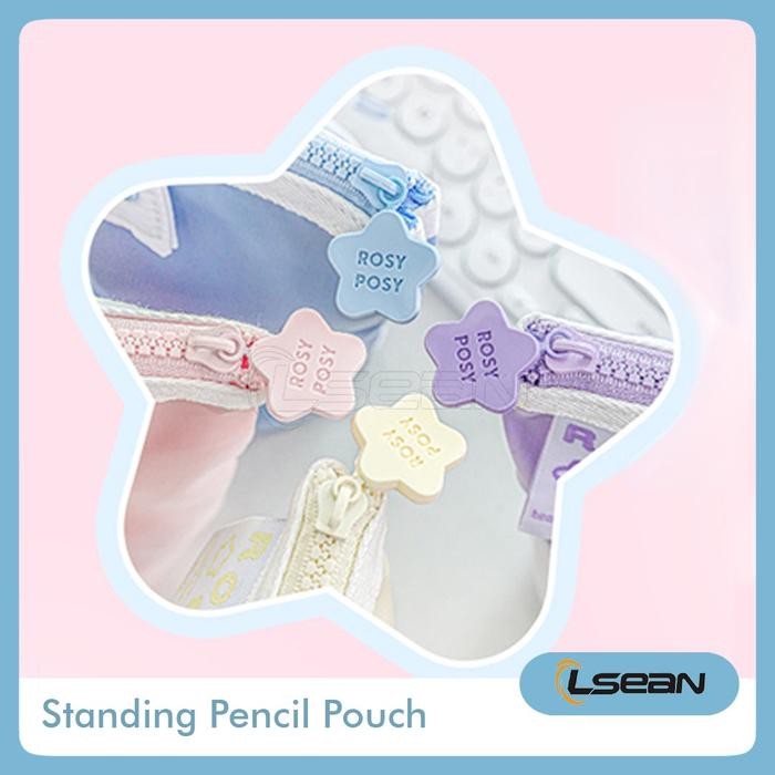

PENCIL CASE PASTEL AESTHETIC PUFFY STANDING POUCH ORGANIZER MAKEUP COSMETIC BAG MULTIFUNGSI WITH