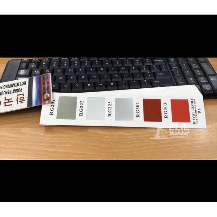 

Kertas Foil / Hot Stamping Foil Silver Doft 1/2 Roll / Hotprint / Poly