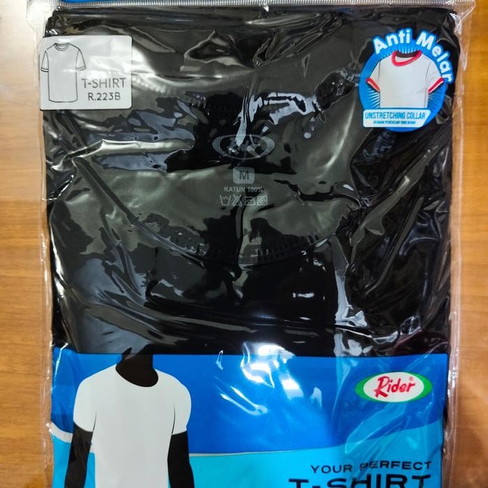 KAOS OBLONG RIDER HITAM O NECK / OBLONG HITAM RIDER / OBLONG PRIA