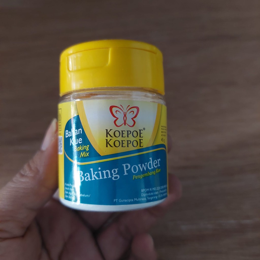 

Baking Powder Koepoe Koepoe (Kupu-Kupu) Kemasan Botol 45 gram