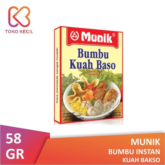 

Stok Baru Munik Bumbu Kuah Bakso 58gr