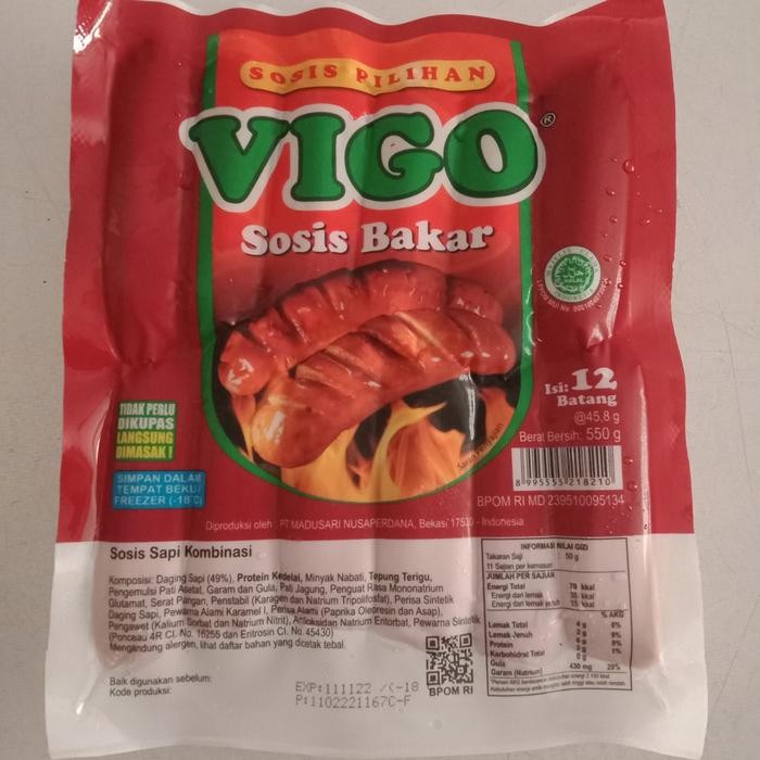 

Pilihan- Vigo Sosis Bakar Isi 12 Pcs 500G