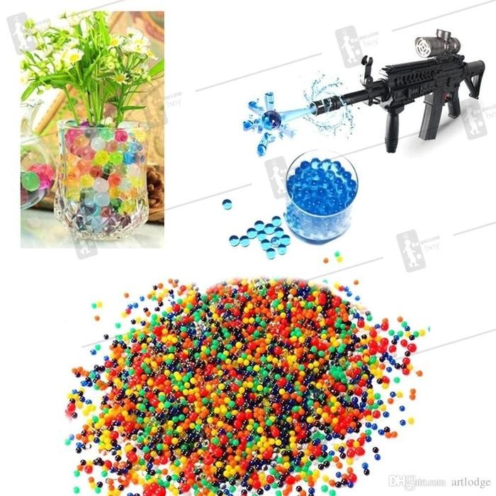 Pilihan- Water Beads Wgg Jinming Water Gel Gun Peluru 7- 9 -11 Mm Waterbeads