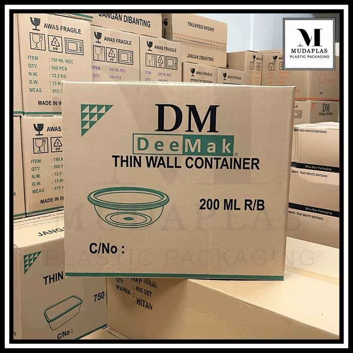 

THINWALL 200 ML DM CUP PUDING MANGKOK BULAT ROUND BOWL - ISI 500 PCS