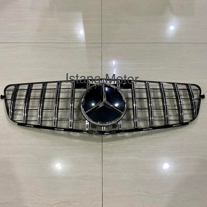 GRILL GT MERCEDES W204 SILVER WITH EMBLEM