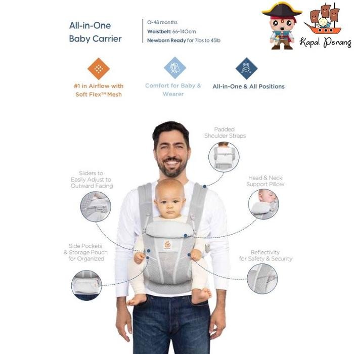 Ergobaby Omni Breeze Carrier - Graphite Grey