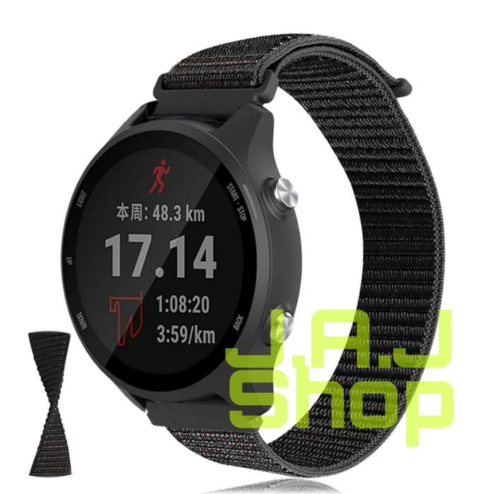 STRAP NYLON NILON TALI JAM GARMIN FORERUNNER 55 165 155 245 MUSIC NON MUSIK