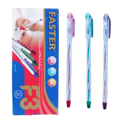 

OJ Bolpen Faster F3 Hitam Per Pack
