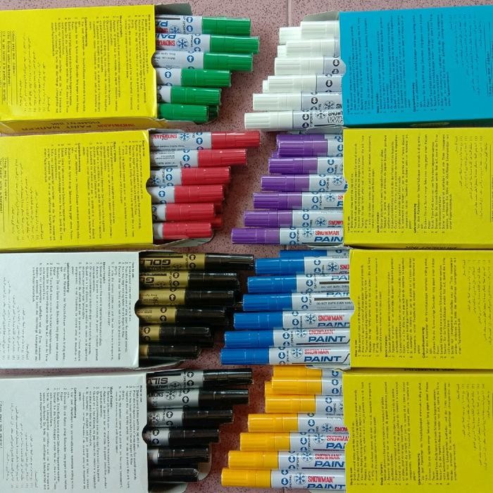 

OJ spidol snowman marker permanent warna