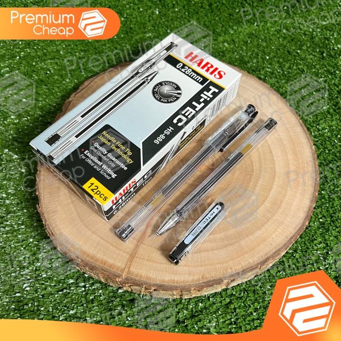 

New [12 PCS] Gel Pen Pulpen Hitech Haris Hi-Tech 0,28mm