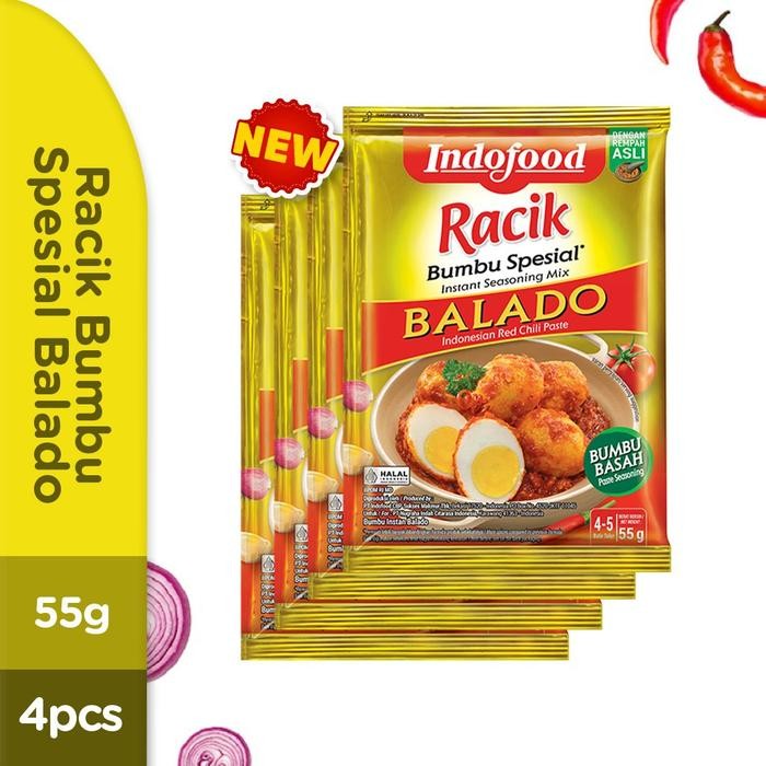 

Stok Baru 4 PCS - Bumbu Racik Spesial Balado 55 Gr