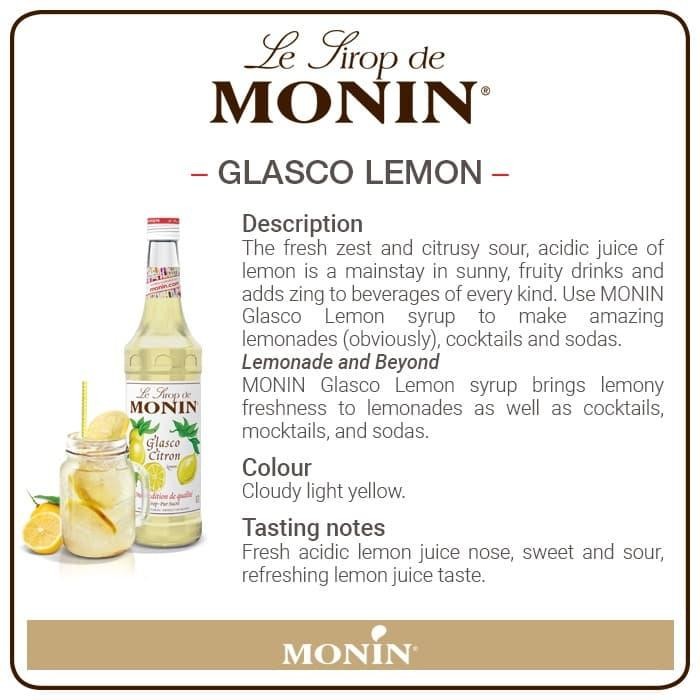 

Pilihan- Monin Glasco Lemon Syrup 70 Cl 700 Ml