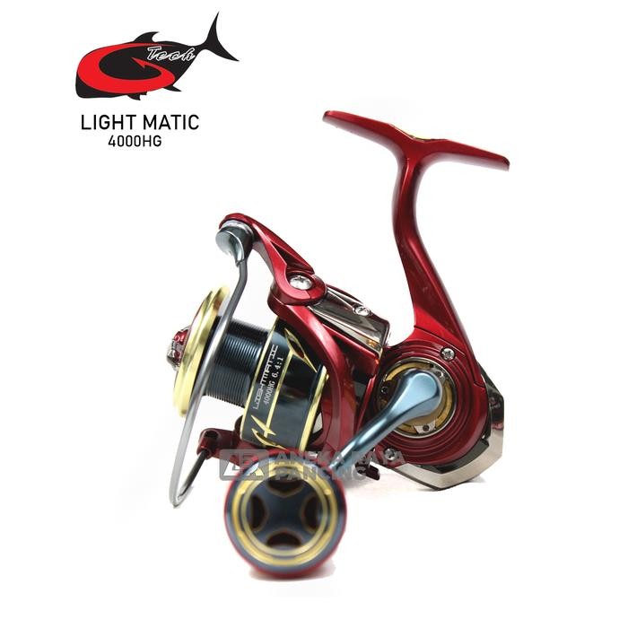 Reel G-Tech LightMatic 1000PG - 4000PG/HG Spinning Freshwater Aneka Raya Pancing (TERBAIK) (TERBARU)