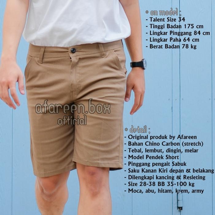 Erigo Collection - Celana Chino Pendek Pria Chinos Pendek Polos Shorts Pants Distro