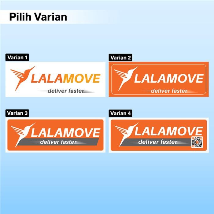 Cetak Stiker Lalamove Mobil / Stiker Lalamove Deliver Faster / Stiker Mobil Kurir Lalamove