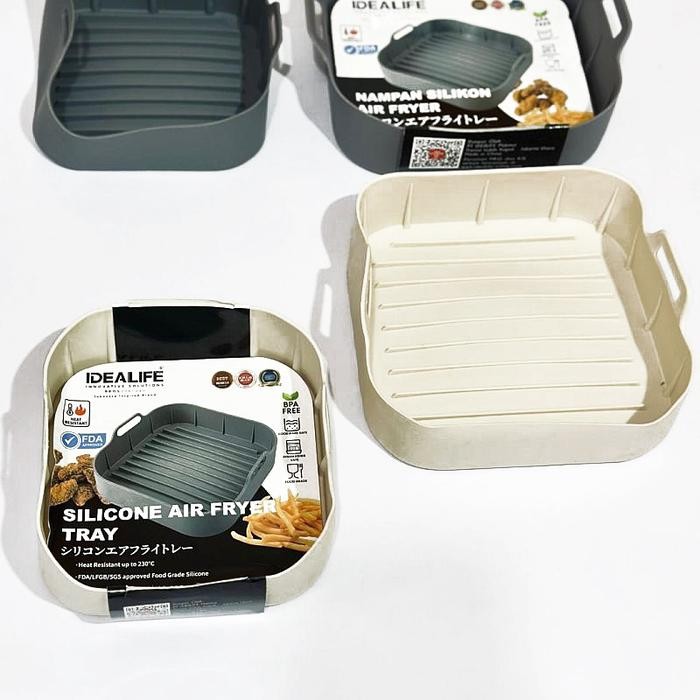 Idealife Wadah Air Fryer Silicon - Basket Keranjang Baskom Air Fryer Silikon