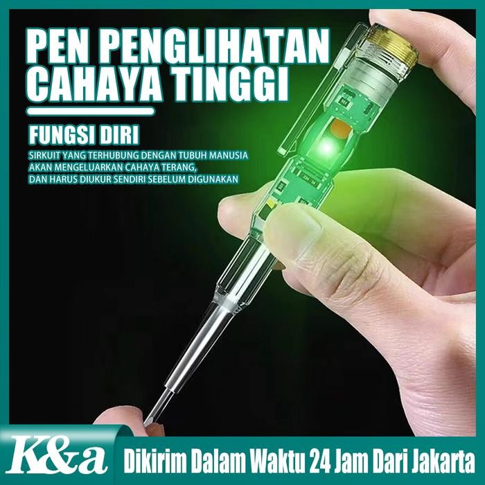 TesPen Dual LED / Obeng Tes Obeng Tester with Indicator Tespen Listrik
