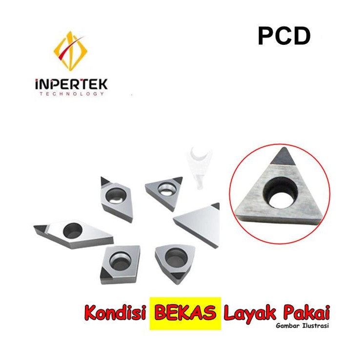 Insert TCMT06 Insert Pcd TCMT 06 Bekas Pisau Bubut TCMT06 PCD DIAMOND
