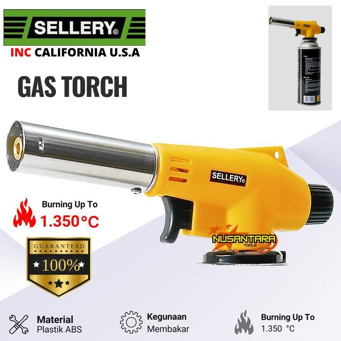 Best Seller Gas Torch Sellery Pemantik Gas One Touch Alat Kepala Las Multi Purpose