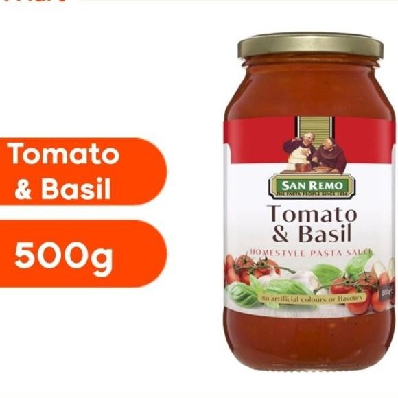 

SANREMO TOMATO & BASIL SAUS PASTA 500GR DALAM JAR BOTOL BELING