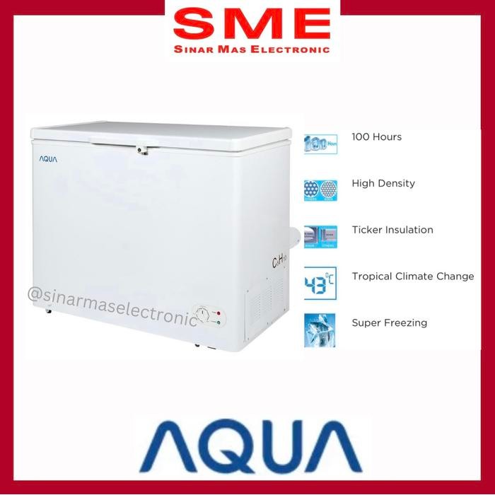 Chest Freezer Box Daging Frozen Food 200L AQUA