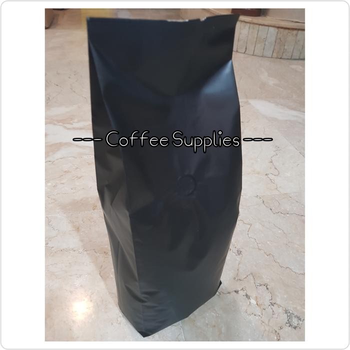 GROSIR 100pcs Gusset Non Zipper L Kemasan kopi 1kg VALVE non valve coffee packaging 1kg 1000g