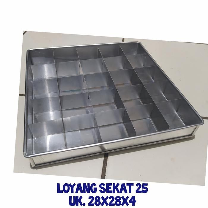 DISKON loyang sekat 36 sekat 25 bahan tebal /loyang 28x28x4 READY STOCK