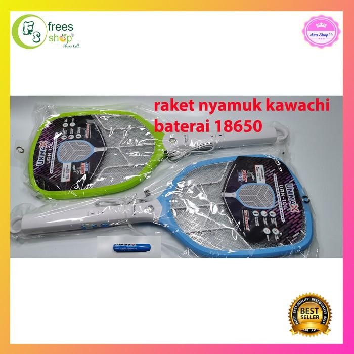Terbaru Raket Nyamuk Listrik kawachi UNIMAX URN-10L baterai lithium 1