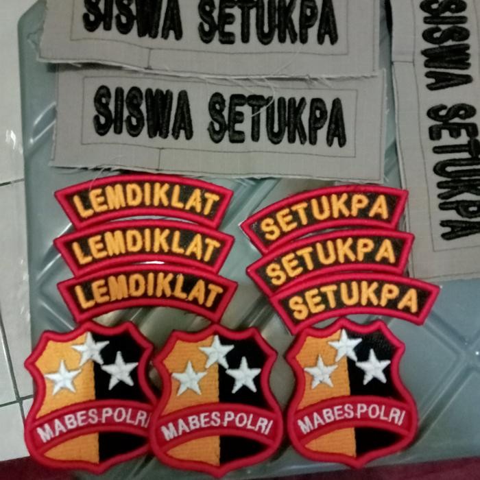 BORDIR LEMDIKLAT POLRI 1 SET TIMBUL
