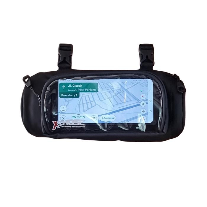 TAS STANG MOTOR XDHOSE HANDLEBAR BAG TRANSFARAN GPS, HP ANDROID WATEROF TRAIL ADVENTURE ENDURO