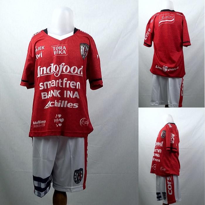SALE Setelan Baju/Kaos Sepak Bola Anak Bali United 2018 Home