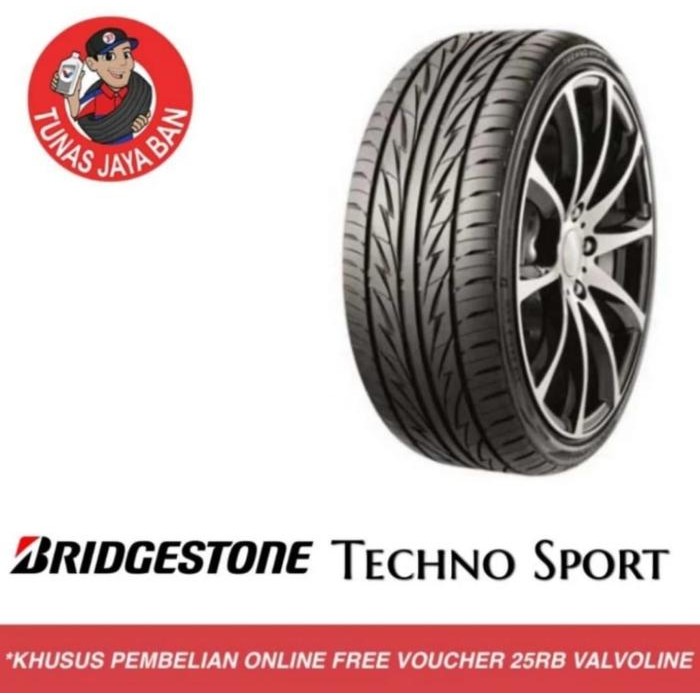 Ban Mobil Jazz Bridgestone Techno Sport 185 / 55 R16 Baru