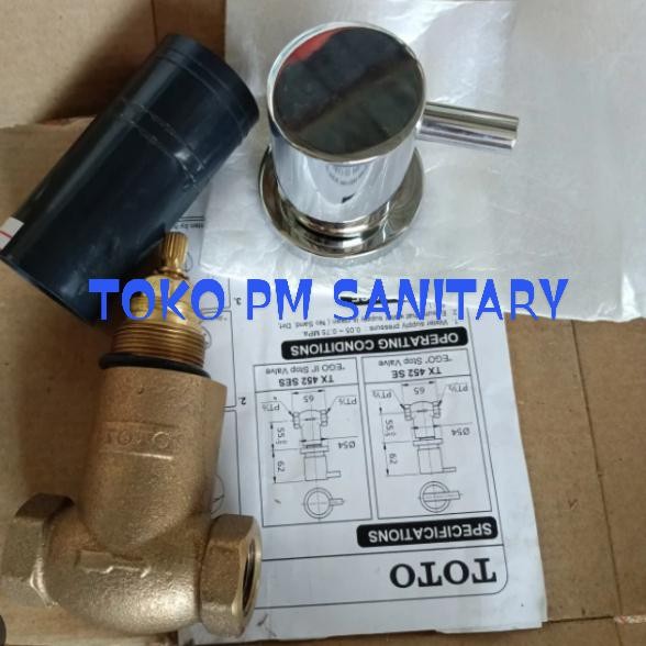 New Stop Kran Shower Head, Tanam Dinding Merk Toto Tx 452 Ses Terlariss !!