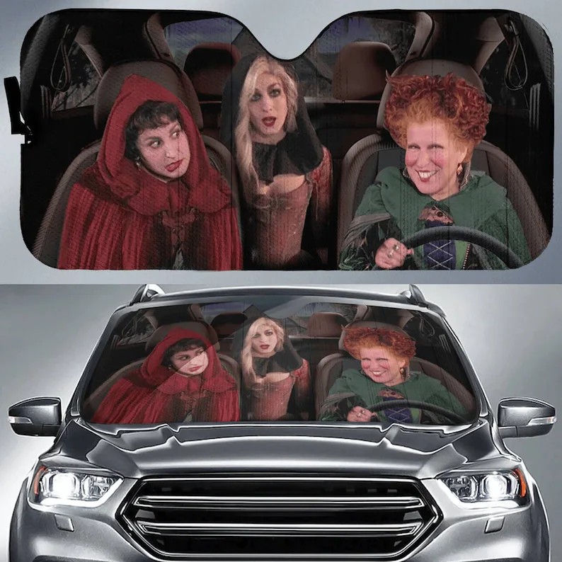Hocus Pocus Car Sun Shade Sarah Sanderson Winifred Sanderson Mary