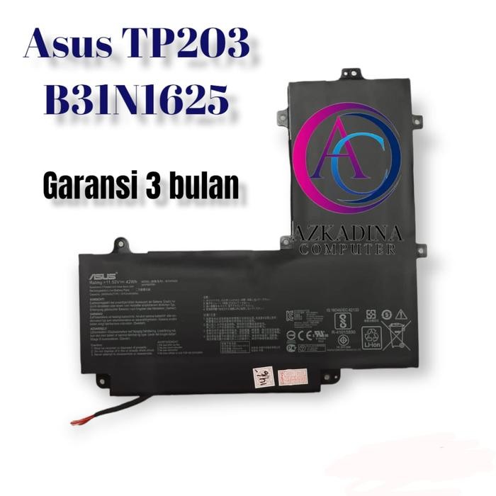 Baterai Asus TP203 TP203N TP203NA B31N1625 Original