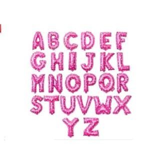 BALON FOIL HURUF 40CM WARNA PINK